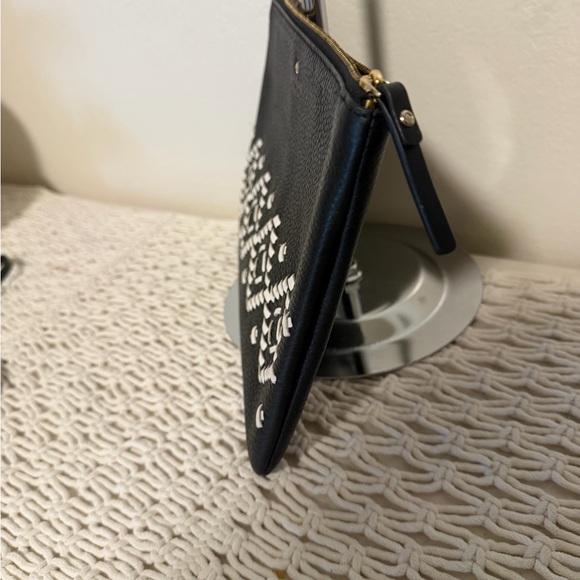 Kate Spade Pebbled Leather Gia Flynn Street Zip Clutch Pouch Bag - Picture 2 of 8